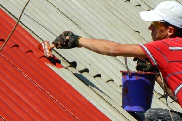 Боядисване на шистов покрив с емайл PF-115
